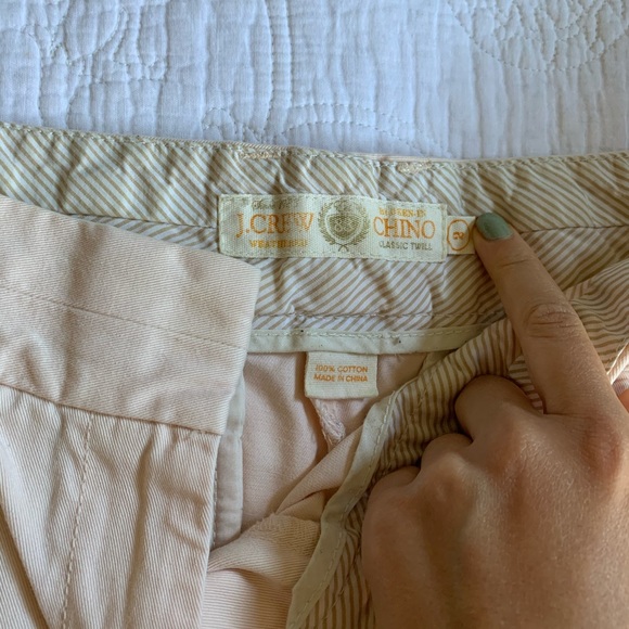 Pale pink JCrew Chino shorts - Picture 3 of 3